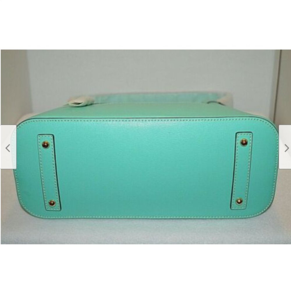 Dooney & Bourke Saffiano Italian Leather Mint Bag - Picture 7 of 11